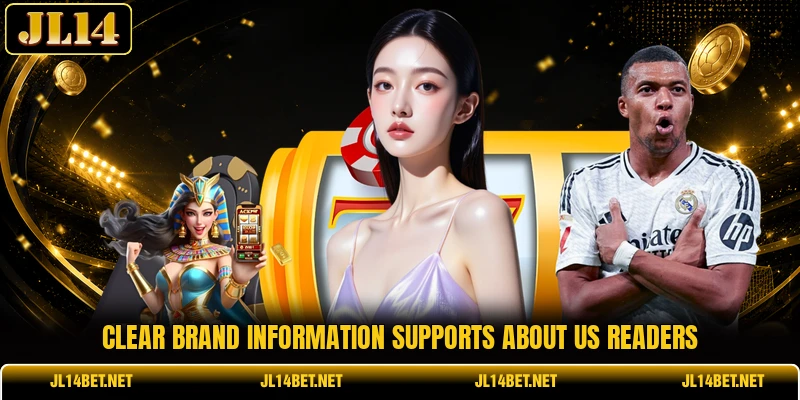 Clear brand information supports about us readers