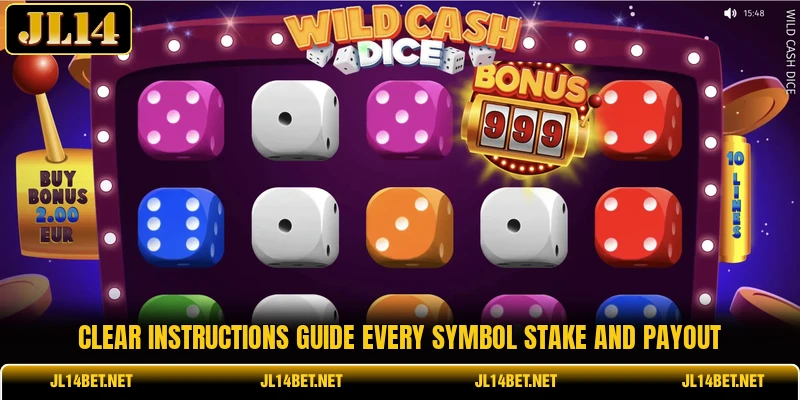Clear instructions guide every symbol stake and payout Clear instructions guide every symbol stake and payout