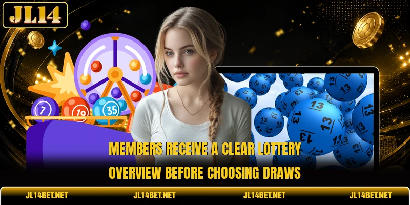 Members receive a clear lottery overview before choosing draws Members receive a clear lottery overview before choosing draws