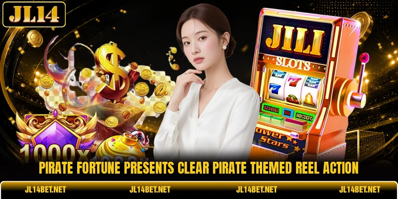Pirate Fortune presents clear pirate themed reel action Pirate Fortune presents clear pirate themed reel action