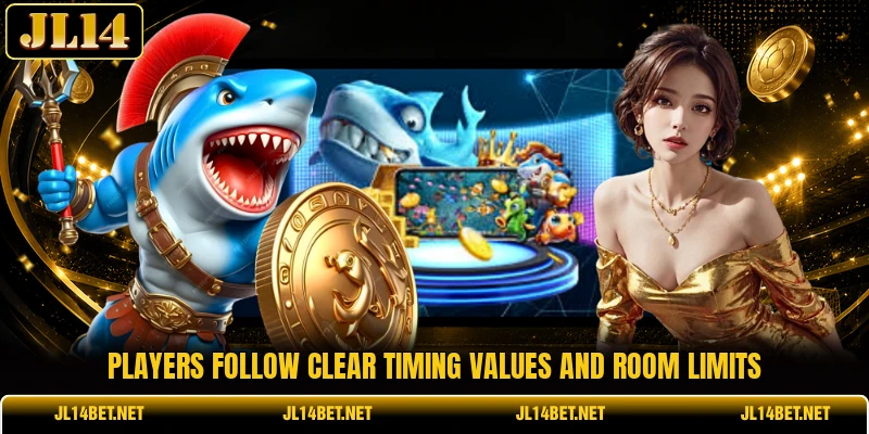 Players follow clear timing values and room limits Players follow clear timing values and room limits