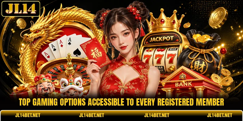 Top gaming options accessible to every registered member